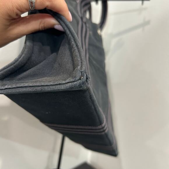 1016 HERMÈS Toile Fourre-Tout MM Tote Grey - Picture 8 of 8